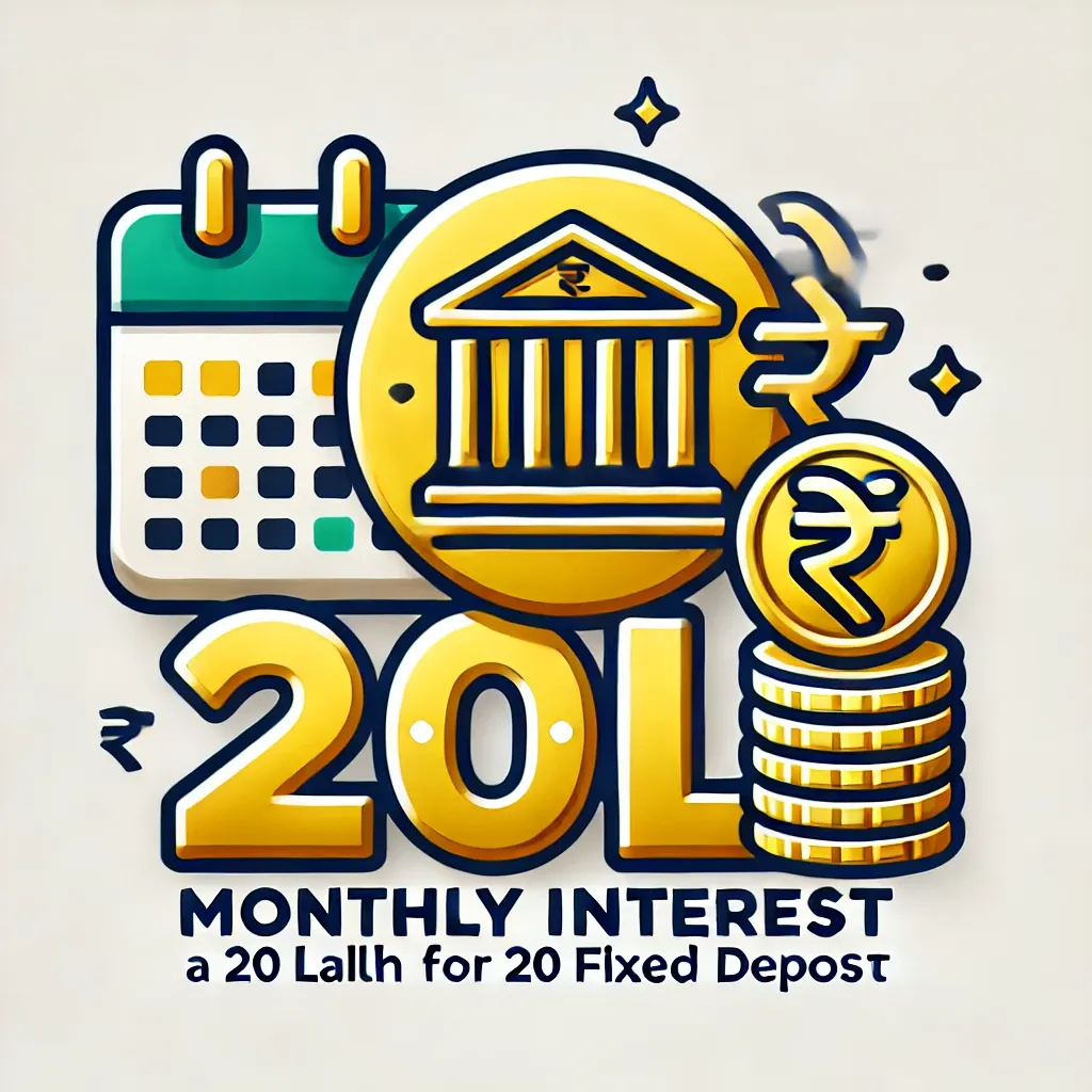 20 Lakh Fixed Deposit Interest Per Month icon